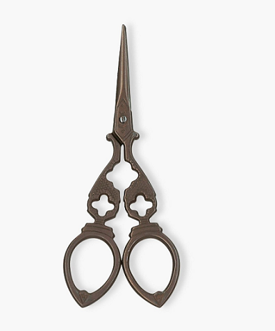 TIJERA BORDAR RECTA VINTAGE METAL ANTIGUO - 121 mm